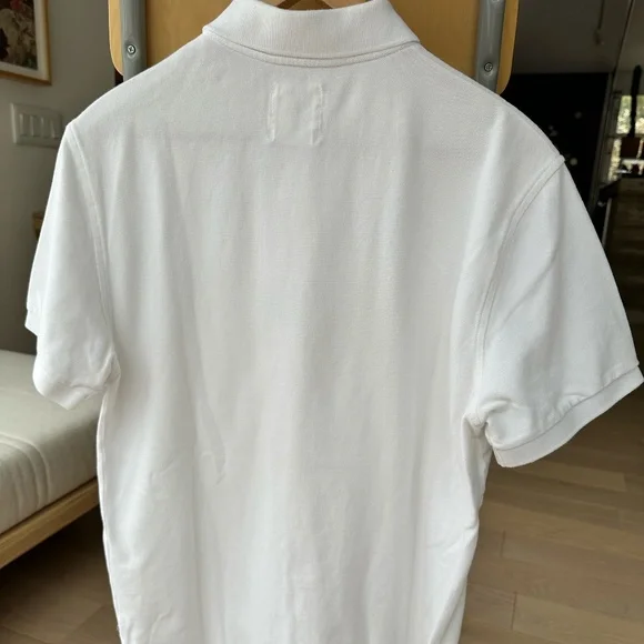 J. Crew White Polo Shirt with Green Logo - Picture 2 of 10